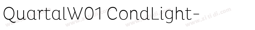 QuartalW01 CondLight字体转换 QuartalW01 CondLight字体转换